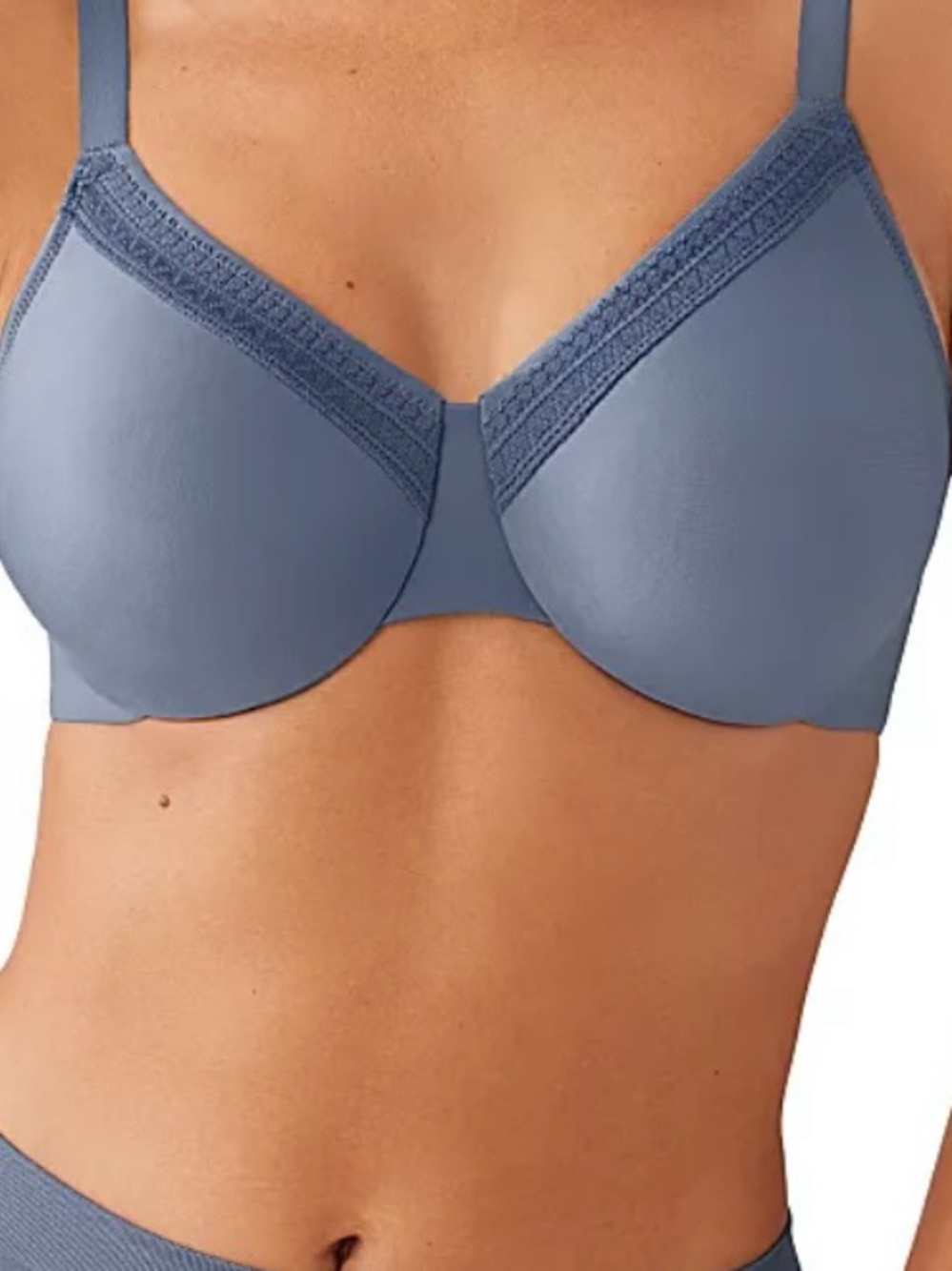 Wacoal Perfect Primer Full Figure Underwire Bra Flint Stone Gray Size 34DD